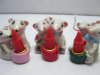8Pcs Cute Mice Couple Status Candle Holders w/Candle