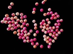 (image for) 990Pcs Gradient Pink Round Simulate Pearl Loose Beads 8mm