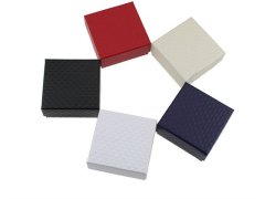 (image for) 12 Square Earring Ring Cardboard Jewelry Gift Box 50x50x32mm