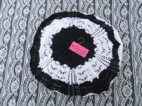 1X Knit Twist Beanie Hat Winter Warm Casual Cap - Black & White