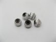 (image for) 20pcs Grey Silver Carved Lantern Aluminum Beads European Beads