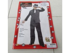 (image for) 1Set Party Shirt Pants Set Suit with Attached Vest & Tie