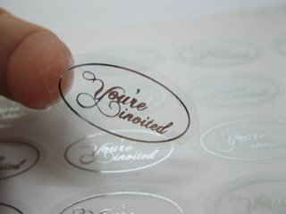500X Silver You're Invited Envelope Sticker Seals Wedding Invite