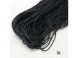 50m Black Round Bolo Braided Leather Cord String DIY Craft Jewel