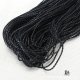 50m Black Round Bolo Braided Leather Cord String DIY Craft Jewel