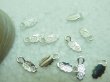 100 Silver Color Snap Bail Pendant Leaf Bail 13x6mm (image for) 100 Silver Color Snap Bail Pendant Leaf Bail 13x6mm