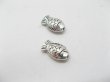 (image for) 200 Silver Fish Beads Spacer ac-sp297
