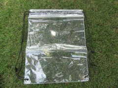 (image for) 12Pcs PVC Drawstring Backpack Lightweight Water Proof Shoulder