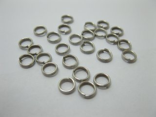 2500 Nickel Plated Split Rings Jewellery Finding 6mm