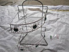 (image for) 1Pc New 2-Layer Corner Bath Bathroom Rack Display w/Rhinestone