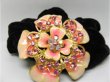 1Pc Chic Designer Hair Clips,Rhinestone Floral Clip