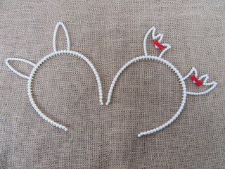 1Pc Girls Simulated Pearl Beaded Hairband Headband Randomly