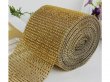 1Roll X 10Yds Golden Diamond Mesh Rhinestone Ribbon Crystal Wrap