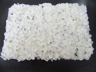 1Pc Artificial White Hydrangea Flower Backdrop Wall Panel