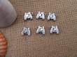 100Pcs New 3D Telescope Beads Charms Pendants Jewellery Findings