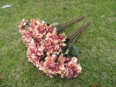 (image for) 12Pcs Peony Silk Artificial Flower Bouquet Party Home Decor