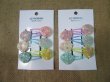 1Sheet x 6Pc Colorful Shell BB Snap Hair Clips Hair Sleepies
