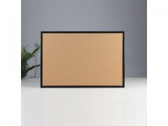 1X Cork Notice Board Wood Framed Memo Bulletin Board Office Home