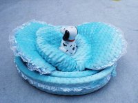 1Set X 2Pcs Skyblue Soft Pet Puppy/Dog/Cat Cushion Pet Bed