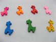 (image for) 300Pcs Colourful Giraffe Wooden Beads Mixed Color