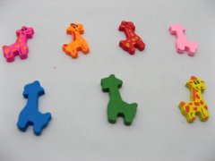 (image for) 300Pcs Colourful Giraffe Wooden Beads Mixed Color