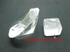 (image for) 8. Pcs New Clear Transparent Taper Crystal Ball with Base 60mm