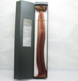 5Pcs New Long Hair Extensions 42cm Long - Blond on Red