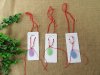 6Pcs Fashion Glass Necklaces with Red String Assorted Pendant