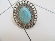 12Pcs Antique Fashion Blue Turquoise Ring Stretchable Size (image for) 12Pcs Antique Fashion Blue Turquoise Ring Stretchable Size