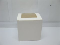 (image for) 24X White Bomboniere Boxes Wedding Favor 9x9cm