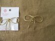 1Pc HQ Gold Plated Ribbon Design Elegant Ponytail Hook Hair
