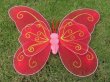 10X New Red Butterfly Fairy Wings Dress-up (image for) 10X New Red Butterfly Fairy Wings Dress-up