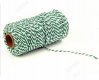 2x100Yards Green White Cotton Bakers Twine String Cord Rope Craf