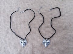 (image for) 12Pcs Mens Knitted String Necklace with Ox-head