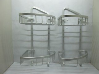 2Pcs Corner Bath Bathroom Rack Display High-Grade