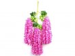 12Pc Pink Artificial Silk Hanging Flower Garland Vine Wisteria