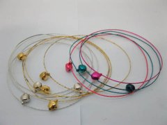 (image for) 1Pack X 12Sets Thin Bracelets w/Bell Mixed Color