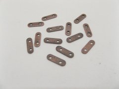 (image for) 1000 Copper Spacer Bars 2 Hole 11mm Connector Finding