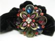 1Pc Chic Designer Hair Clips,Rhinestone Floral Clip