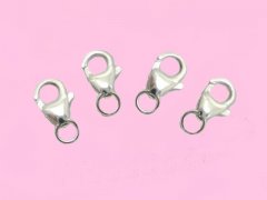 10pcs 925.Silver Plated Jewelry Lobster Claw Clasp 6X13mm 10pcs 925.Silver Plated Jewelry Lobster Claw Clasp 6X13mm
