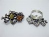 12 Fashion Rings with Bird on Top Mixed Colour 12 Fashion Rings with Bird on Top Mixed Colour