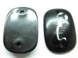 (image for) 100 Bulk Black Scorpion Beads w/2-Hole Jewellery Finding