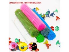 (image for) 400Sets Plastic Balloon Sticks Holders with Cups