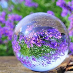 1X 60mm Clear Crystal Sphere Ball without Base