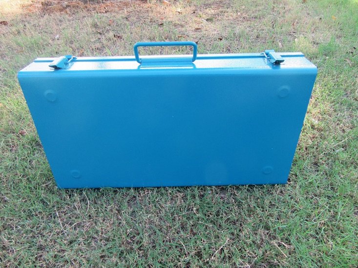 1Pc New Blue Ammo Box Steel Ammo Can Tool Box - Click Image to Close