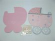 (image for) 1Pack X 30Sets Carriage Baby Shower Invitation W/ Envelope