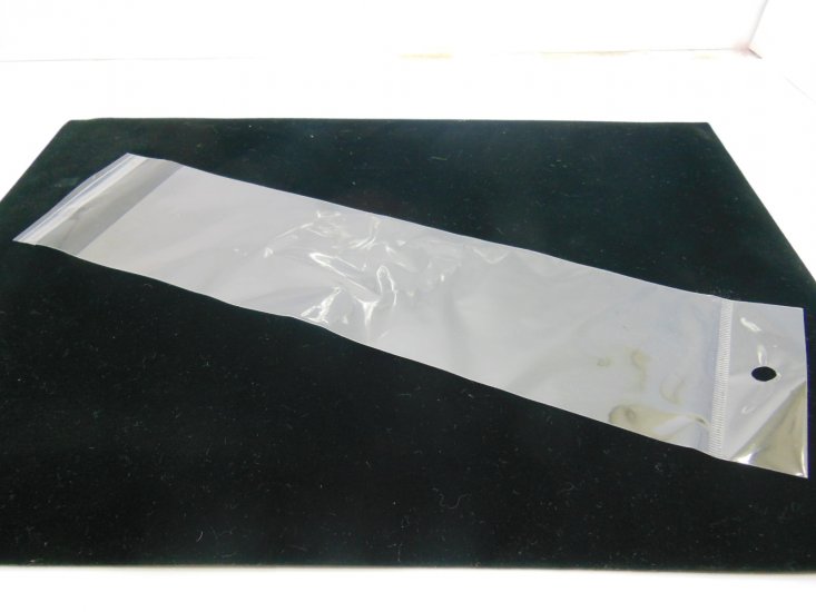 1000 Clear Self-Adhesive Seal Plastic Bags 30x7cm W/Hole - Click Image to Close