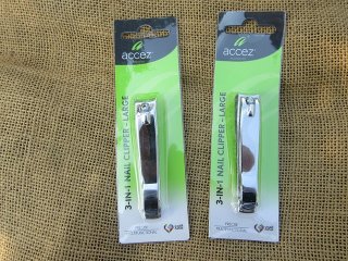 (image for) 6Pcs 3-in-1 Large Nail Clipper Nail Cutter Manicure Pedicure