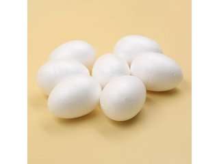 100Pcs Polystyrene Foam Egg Decoration Craft DIY 56mm