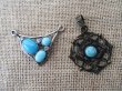 (image for) 12Pcs Alloy Metal Pendant Charms with Gemstone Assorted